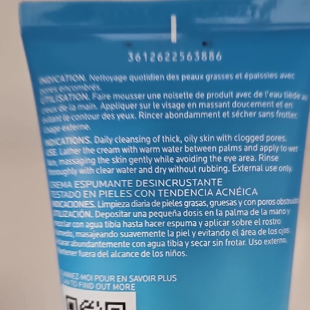 La Roche-Posay Effaclar Deep Cleansing Foaming Cream - Blue - Picture 3 of 4